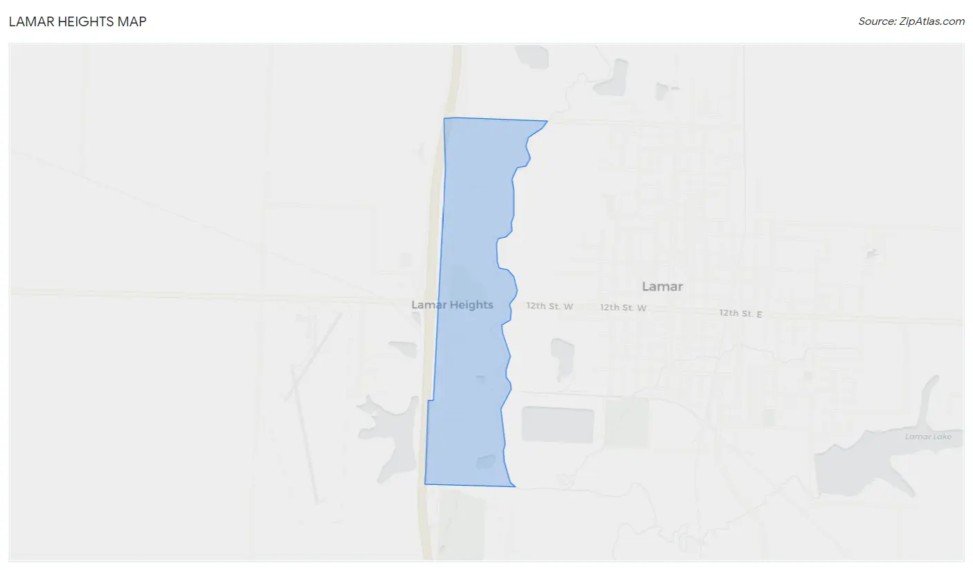 Lamar Heights Map
