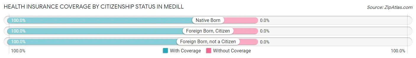 Health Insurance Coverage by Citizenship Status in Medill