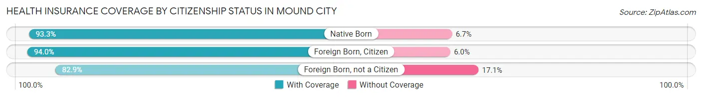 Health Insurance Coverage by Citizenship Status in Mound City