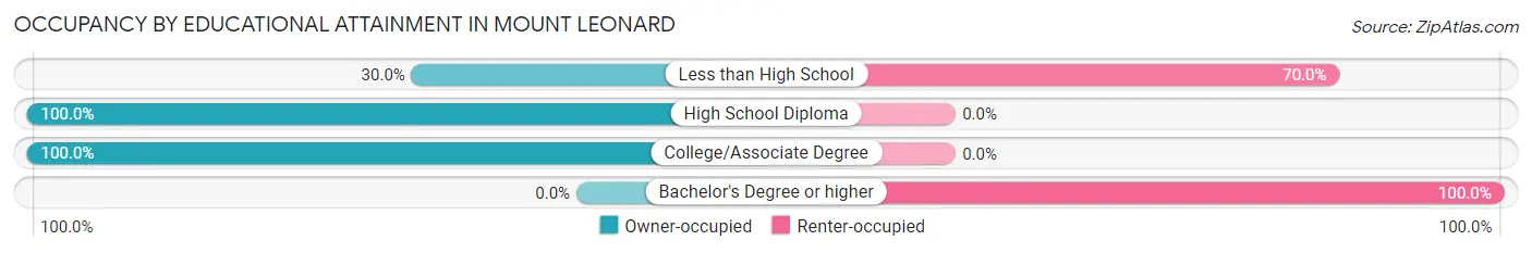 Occupancy by Educational Attainment in Mount Leonard