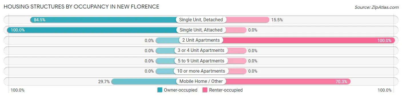 Housing Structures by Occupancy in New Florence