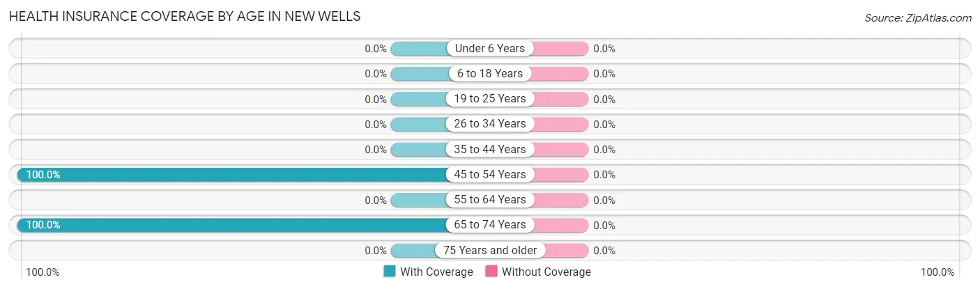 Health Insurance Coverage by Age in New Wells