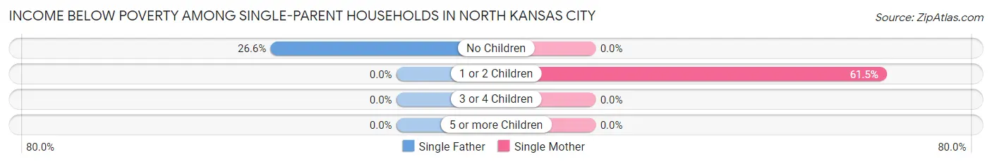 Income Below Poverty Among Single-Parent Households in North Kansas City
