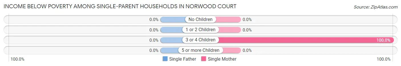 Income Below Poverty Among Single-Parent Households in Norwood Court