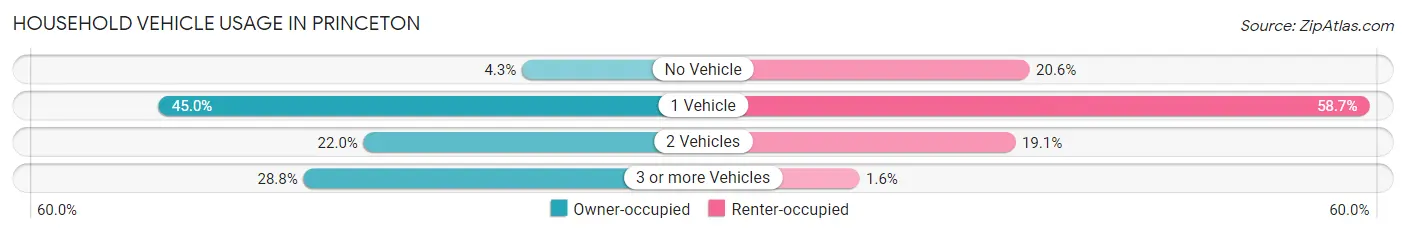 Household Vehicle Usage in Princeton