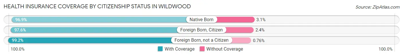 Health Insurance Coverage by Citizenship Status in Wildwood
