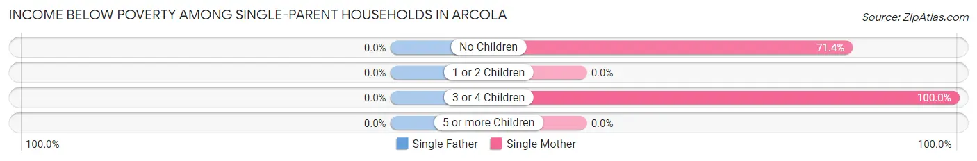 Income Below Poverty Among Single-Parent Households in Arcola