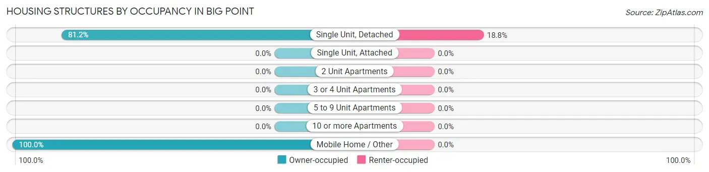 Housing Structures by Occupancy in Big Point