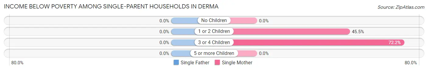 Income Below Poverty Among Single-Parent Households in Derma