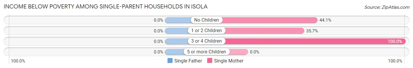 Income Below Poverty Among Single-Parent Households in Isola