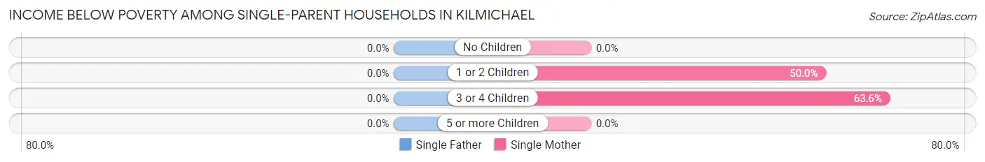 Income Below Poverty Among Single-Parent Households in Kilmichael