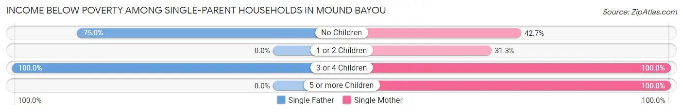 Income Below Poverty Among Single-Parent Households in Mound Bayou