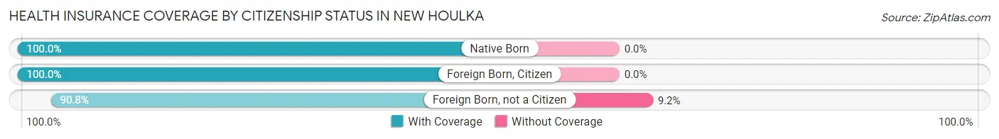 Health Insurance Coverage by Citizenship Status in New Houlka