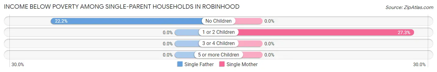 Income Below Poverty Among Single-Parent Households in Robinhood