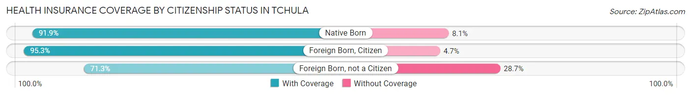 Health Insurance Coverage by Citizenship Status in Tchula