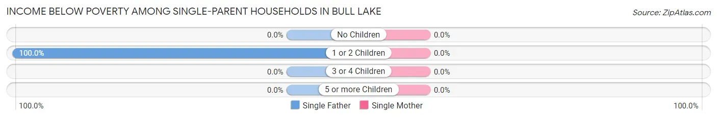 Income Below Poverty Among Single-Parent Households in Bull Lake