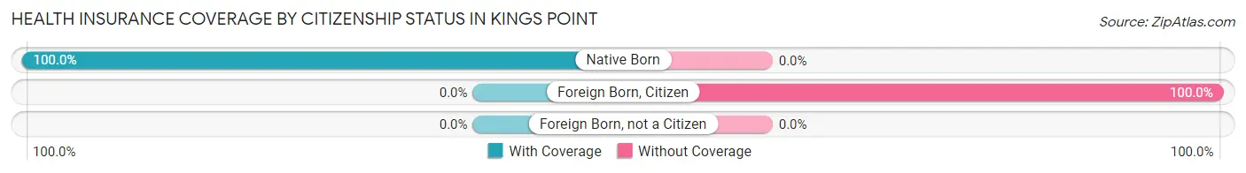 Health Insurance Coverage by Citizenship Status in Kings Point