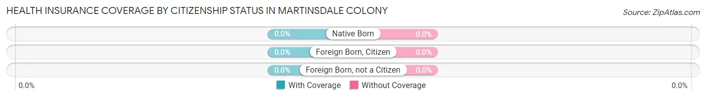 Health Insurance Coverage by Citizenship Status in Martinsdale Colony