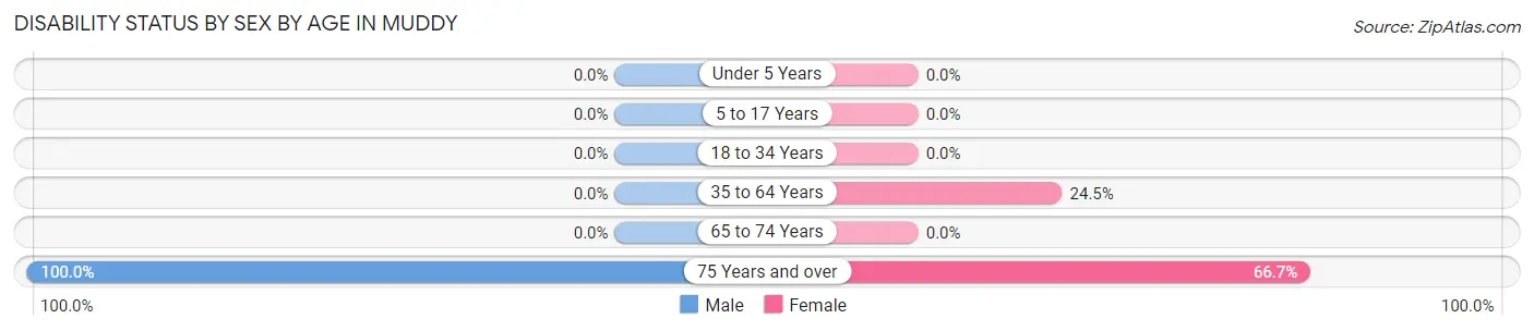 Disability Status by Sex by Age in Muddy