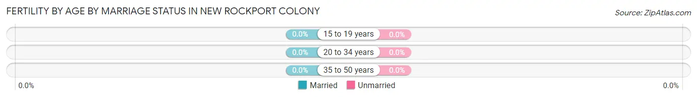 Female Fertility by Age by Marriage Status in New Rockport Colony