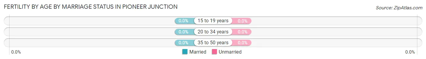 Female Fertility by Age by Marriage Status in Pioneer Junction