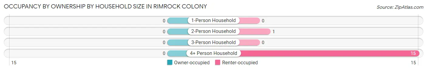 Occupancy by Ownership by Household Size in Rimrock Colony