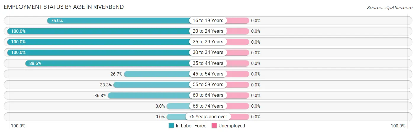 Employment Status by Age in Riverbend