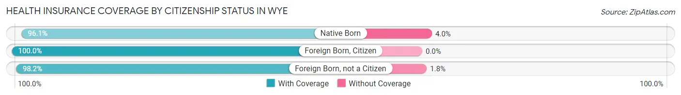 Health Insurance Coverage by Citizenship Status in Wye