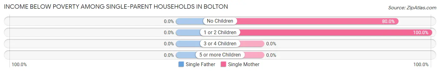 Income Below Poverty Among Single-Parent Households in Bolton