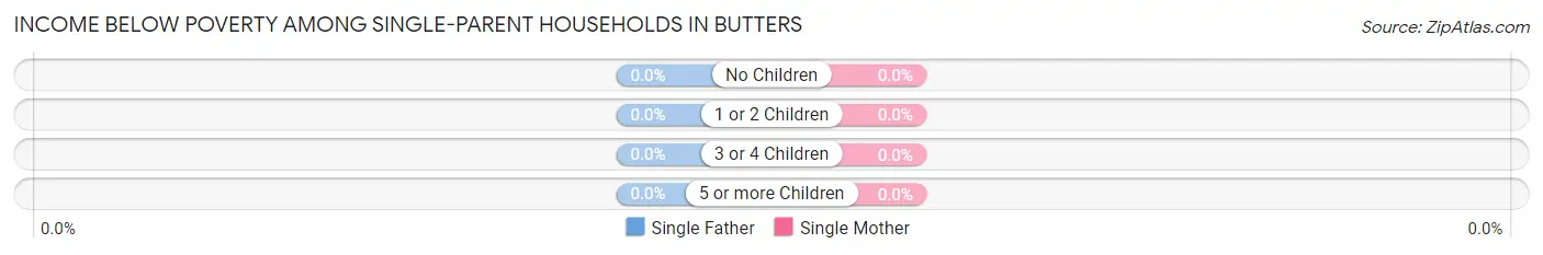 Income Below Poverty Among Single-Parent Households in Butters