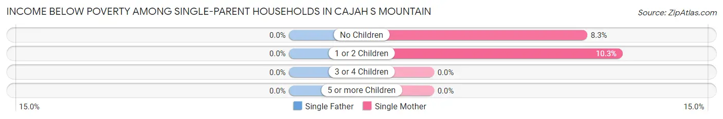 Income Below Poverty Among Single-Parent Households in Cajah s Mountain
