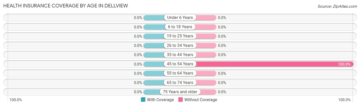Health Insurance Coverage by Age in Dellview