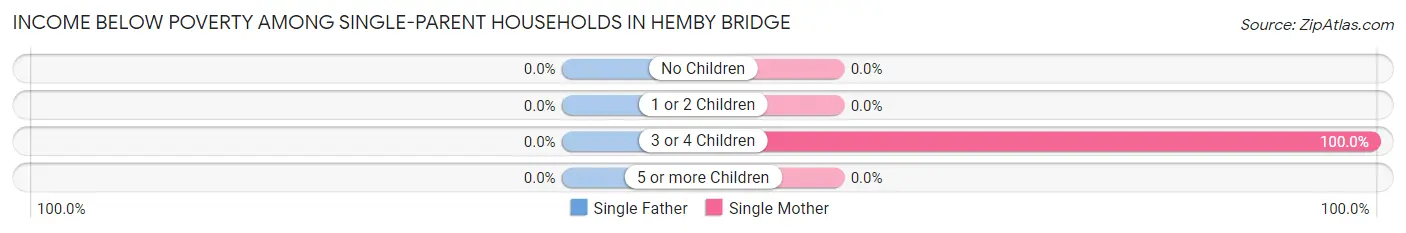 Income Below Poverty Among Single-Parent Households in Hemby Bridge