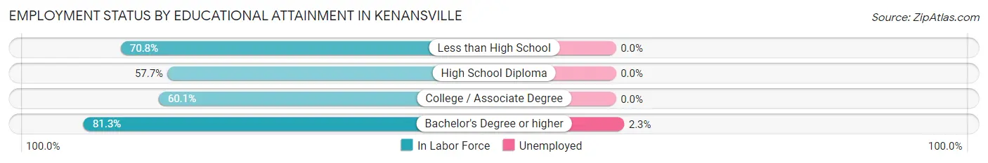 Employment Status by Educational Attainment in Kenansville