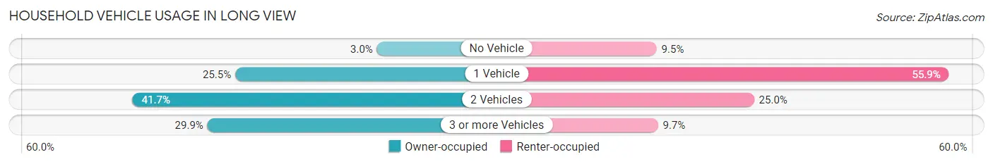 Household Vehicle Usage in Long View