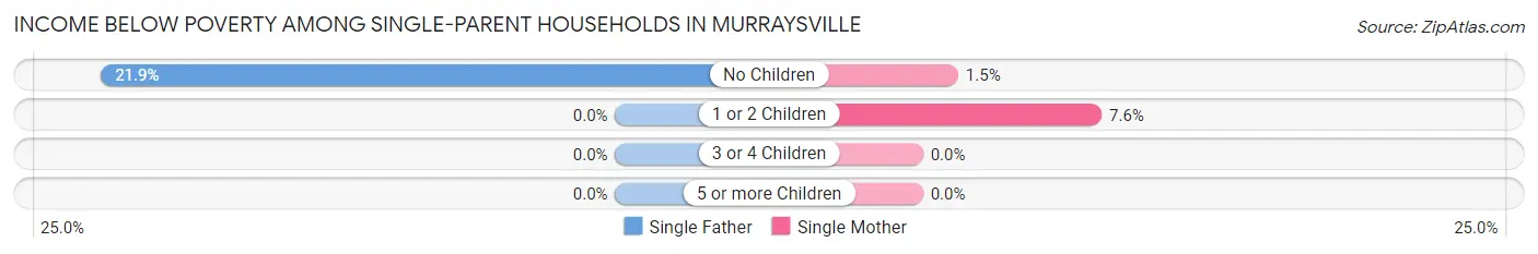 Income Below Poverty Among Single-Parent Households in Murraysville