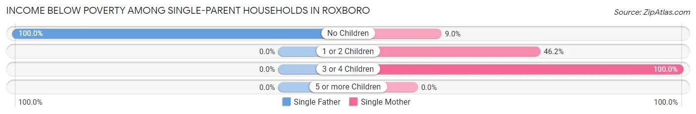 Income Below Poverty Among Single-Parent Households in Roxboro