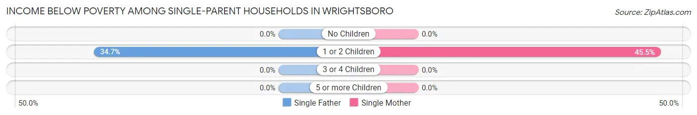Income Below Poverty Among Single-Parent Households in Wrightsboro