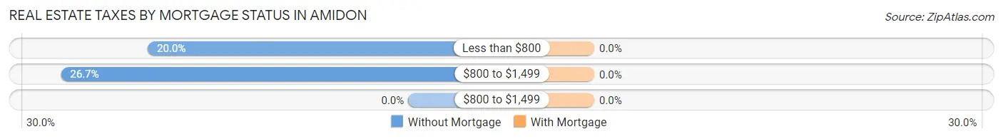 Real Estate Taxes by Mortgage Status in Amidon