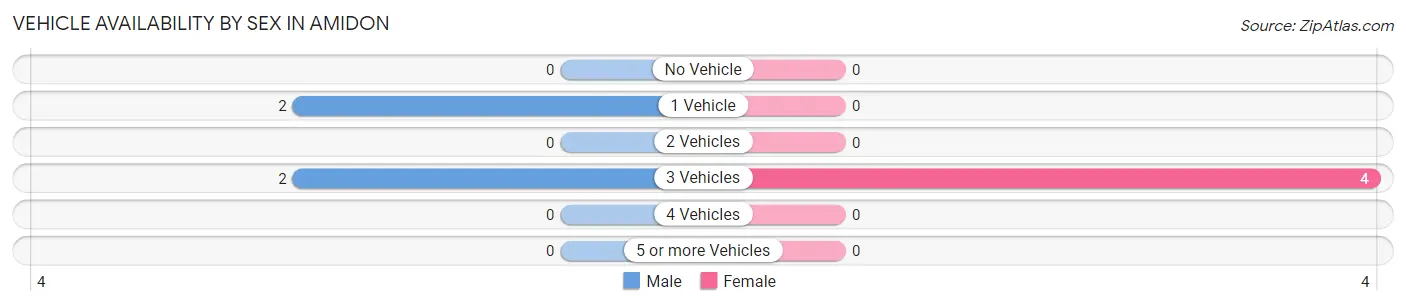 Vehicle Availability by Sex in Amidon