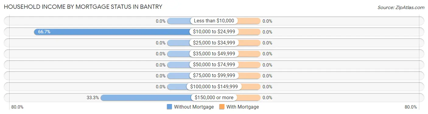 Household Income by Mortgage Status in Bantry