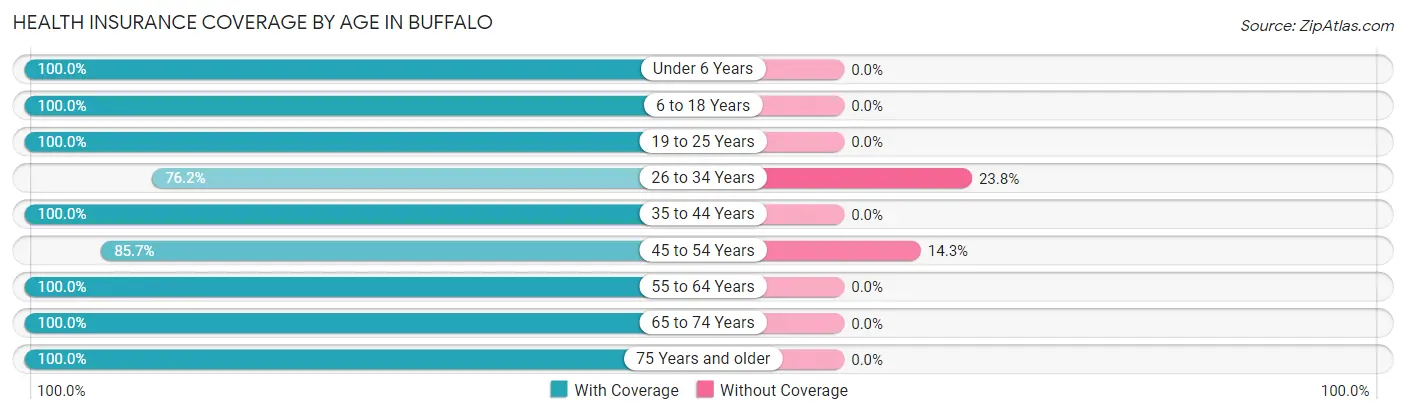 Health Insurance Coverage by Age in Buffalo