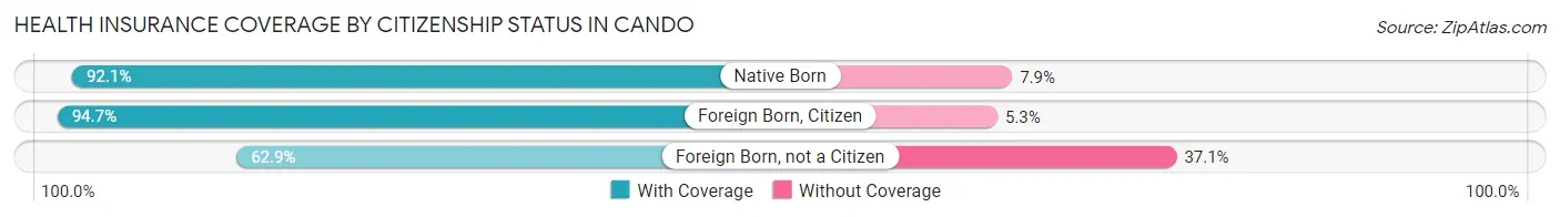 Health Insurance Coverage by Citizenship Status in Cando