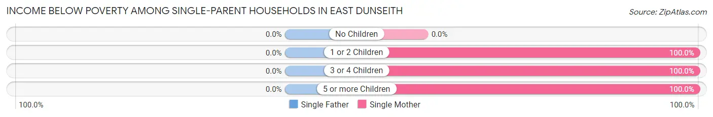 Income Below Poverty Among Single-Parent Households in East Dunseith