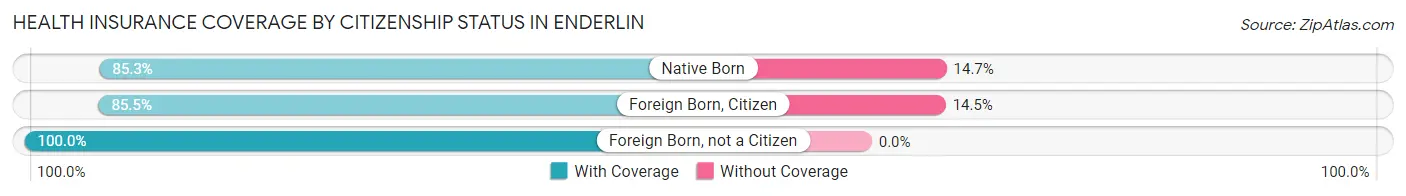 Health Insurance Coverage by Citizenship Status in Enderlin