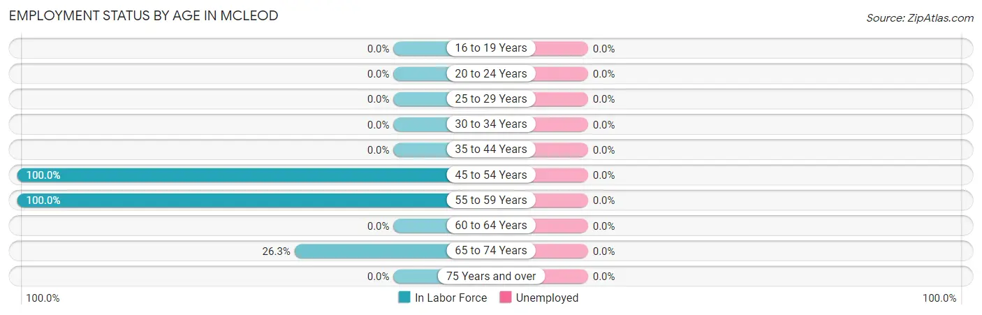 Employment Status by Age in Mcleod