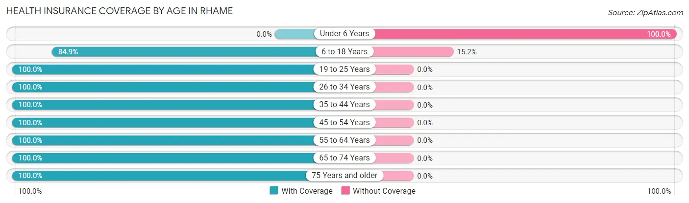 Health Insurance Coverage by Age in Rhame