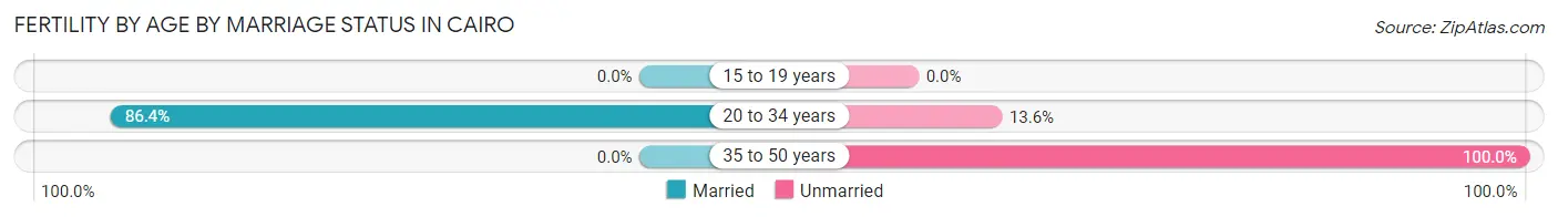 Female Fertility by Age by Marriage Status in Cairo