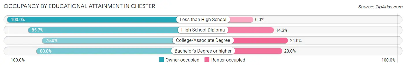 Occupancy by Educational Attainment in Chester