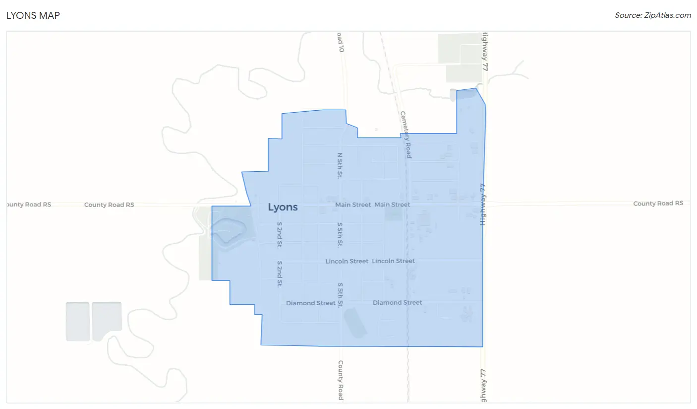 Lyons Map